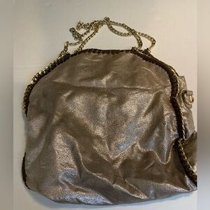 Latique Glitter Shimmer Chained Handbag